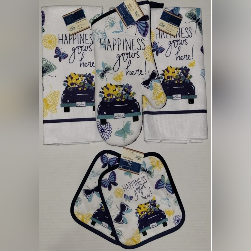 5 Piece Kitchen Set (Happiness Grows Here)